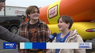 The Oscar Mayer Wienermobile hauled its buns to Ithaca