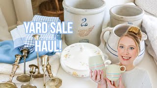 The best yard sale haul EVER! | ANTIQUE + VINTAGE YARD SALE FINDS!