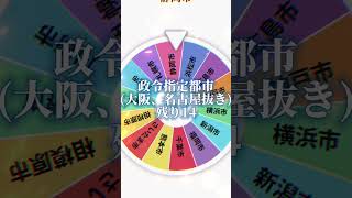 仙台市？倍VS政令指定都市(大阪、名古屋抜き)　久々に投稿#地理系 #地理 #都市ランキング#都市対抗