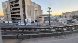 Taking the Metro A line train from Union Station to 7th Street/Metro Center Station.