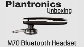 Plantronics M70 Bluetooth Headset Unboxing