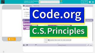 Code.org Lesson 3.1 Lists Practice | Tutorial with Answers | Unit 5 C.S. Principles 2022