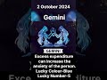 Gemini-Cancer Today Horoscope | 2 October 2024 Wednesday #horoscope #daily #shorts #shortsfeed