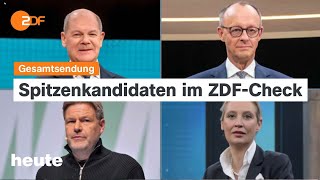 heute 19:00 Uhr vom 10.02.2025 Spitzenkandidaten Bundestagswahl, Kanzlerduell, KI-Gipfel in Paris