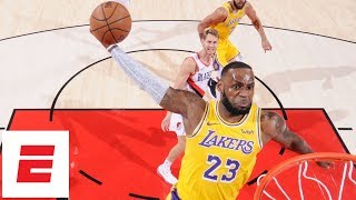 LeBron James makes debut, Lakers lose season opener vs Blazers | NBA Highlights