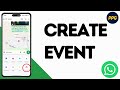 How To Create Event On WhatsApp ?