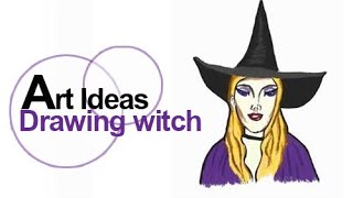 Drawing witch Halloween Art Ideas EP 4 l JJ Art Club