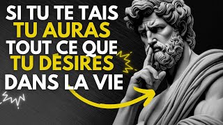 TAIS TOI  ET AGIS COMME SI TU N'AVAIS RIEN À PERDRE | STOÏCISME