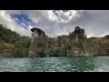 4k 2023 japan autumn the beautiful ena gorge enakyo cruise boat gifu pref. 日本の秋は美しい。