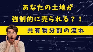 共有物分割の流れ　あなたの土地が強制に売られる？！