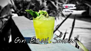 วิธีทำค็อกเทล Gin Basil Smash ง่ายๆ ทำค็อกเทลที่บ้าน