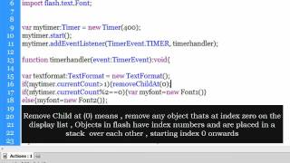 Flash and actionscript 3 Tutorial: adding and formatting text only with actionscript-Part 2