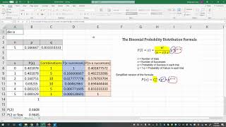Binomial Probability (4): Construct a Binomial Probability Distribution with Excel