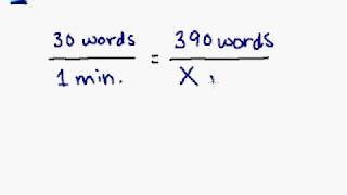 Proportion Word Problem