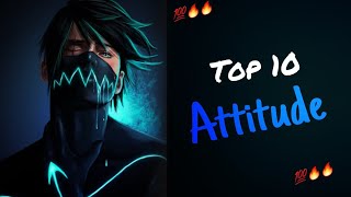 #trending top 10 attitude background musics || top 10 attitude ringtones || s.k top 10