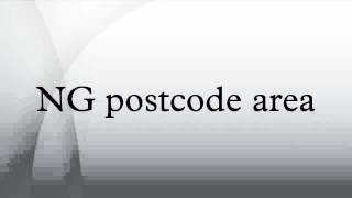 NG postcode area