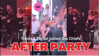 Taylor Swift & Travis Kelce ATTEND the Chiefs PARTY after Super Bowl win