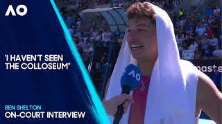 Ben Shelton On-Court Interview | Australian Open 2025 Second Round