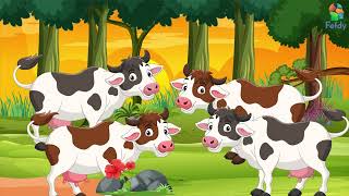 Four Cows \u0026 Lion Story | நான்கு மாடுகள் | FEFDY Tamil Moral Stories