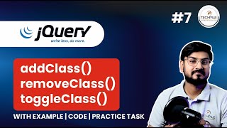 jQuery addClass(), removeClass() & toggleClass() Explained | jQuery Tutorial for Beginners