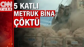 Karaköy'de 5 katlı bina çöktü