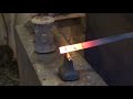 Using a cutoff hardy at the anvil - basic blacksmithing - quick tip