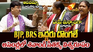 అసెంబ్లీలో శివాంగి సీతక్క విశ్వరూపం || Seethakka Fires On Paidi Rakesh Reddy In Assembly || TR