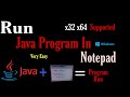 How to make and execute a java program using notepad and cmd  | Java Program in Notepad in 2021