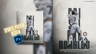 How to Create Professional Sport Poster Design - #photoshop   Tutorials