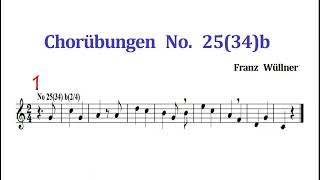 Chorubungen 코르위붕겐 No. 25(34)b