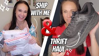 SHIP AND SHOW! Ship With Me for eBay and Poshmark \u0026 GOODWILL HAUL to Resell Online! #thrifting