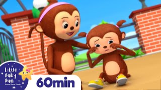Five Little Monkeys +More Nursery Rhymes and Kids Songs | Little Baby Bum