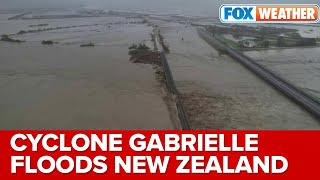 Drone Video Shows New Zealand Flooded Following Cyclone Gabrielle