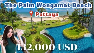 For sale : The palm wongamat beach pattaya, corner unit + sea view (132,000 USD) Tel : 091-804-8614