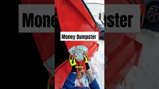 Money bag hidden in a dumpster 😲.