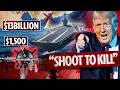 How Iranian $1.5k mines could destroy a $13bn US aircraft carrier as Trump orders ‘SHOOT TO KILL’