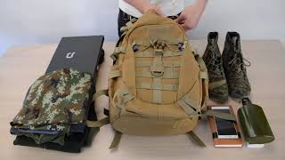 About how much could LHI 35L TACTICAL BACKPACK pack