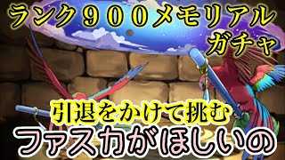 【ランク900メモリアルガチャ】ファスカがほしいの【パズドラ】