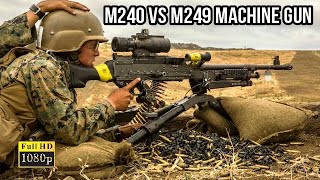 M240 VS M249 Machine Gun | live Fire