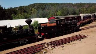 Setesdalsbanen 2019 Steam.  Lok Nr 81 og lok Nr 5 ( Engine Nr 81 and Engine Nr 5.)