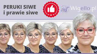 Peruki siwe krótkie modne wigello.pl