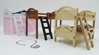 Dollhouse - How to make a Bunk & Loft Bed