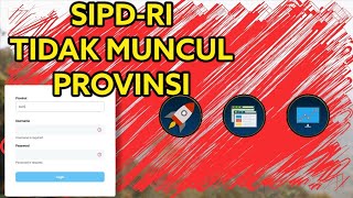 Mengatasi SIPD RI Tidak Bisa Pilih Provinsi #sipd #sipdri