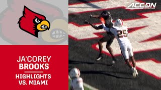 Louisville WR Ja'Corey Brooks Highlights vs. Miami