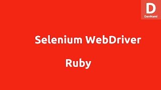 Selenium Ruby Webdriver for Firefox Tutorial