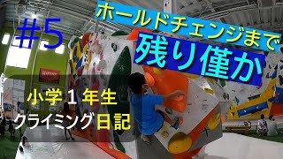 ★18課題★登り納め　小学１年生【クライミング日記】