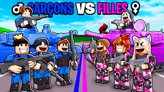 GARÇONS Vs FILLES dans BROOKHAVEN RP ROBLOX !!!