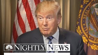 Trump Would ‘Act Differently’ as President, He Tells Lester Holt | NBC Nightly News