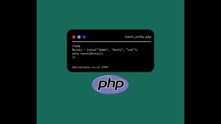 PHP - Get the count of an array