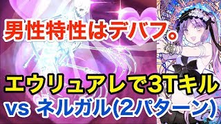 【FGO】エウリュアレのネルガル3Tクッキング (編成2パターン) 第8節 深淵に花の照る【冥界のメリークリスマス】